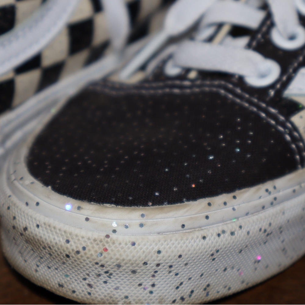 VANS unisex Old Skool Confetti Checkerboard Child Sneakers - Picture 8 of 10